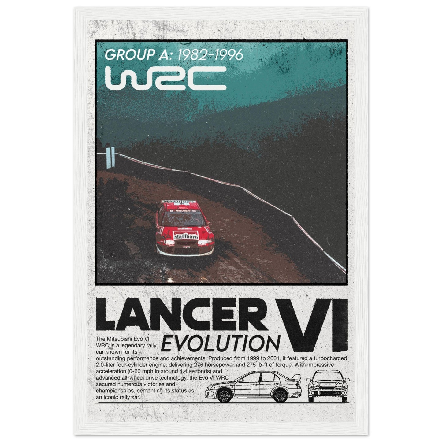 Lancer Evolution VI WRC - 4 Frame Options