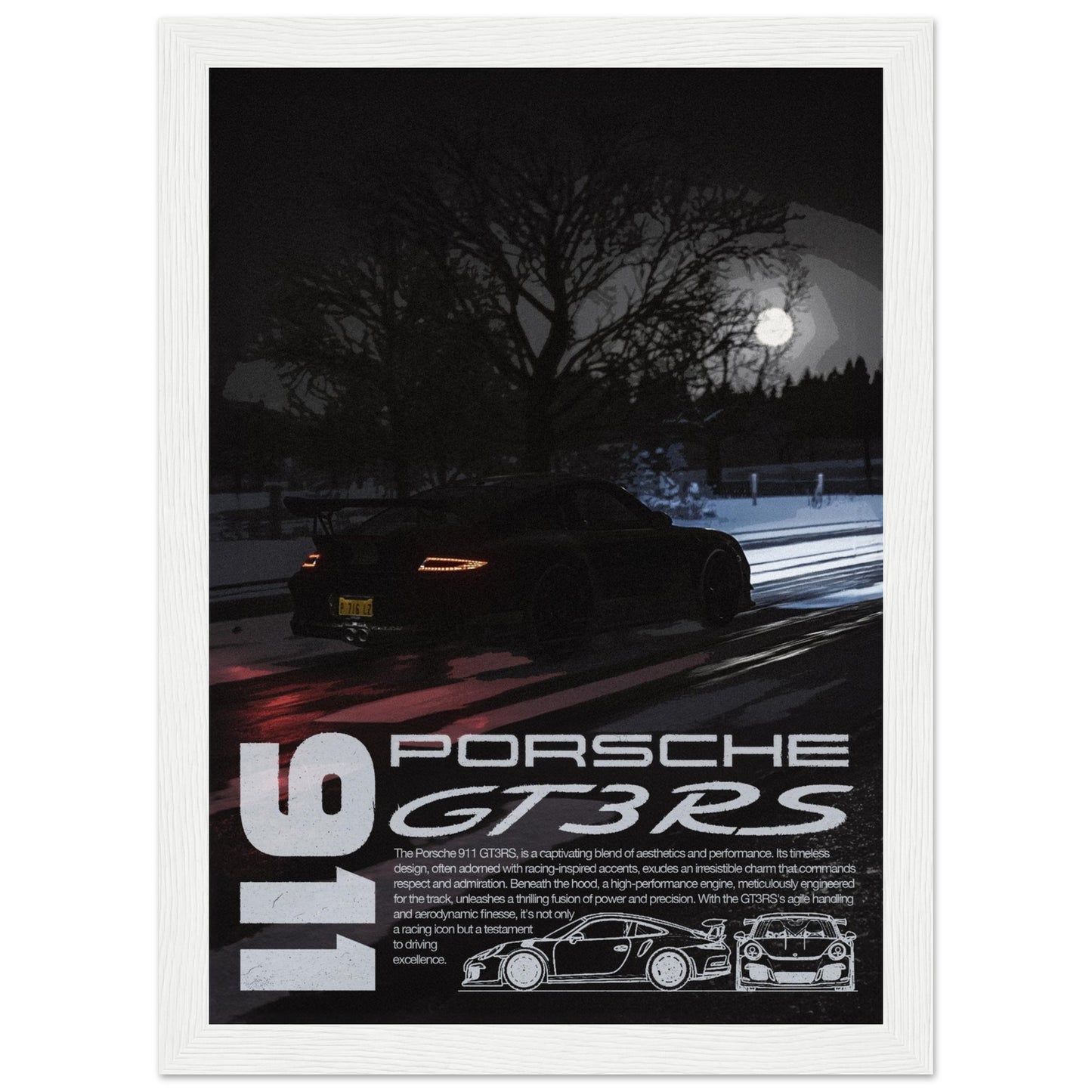 Porsche 911 GT3 RS - 4 Frame Options