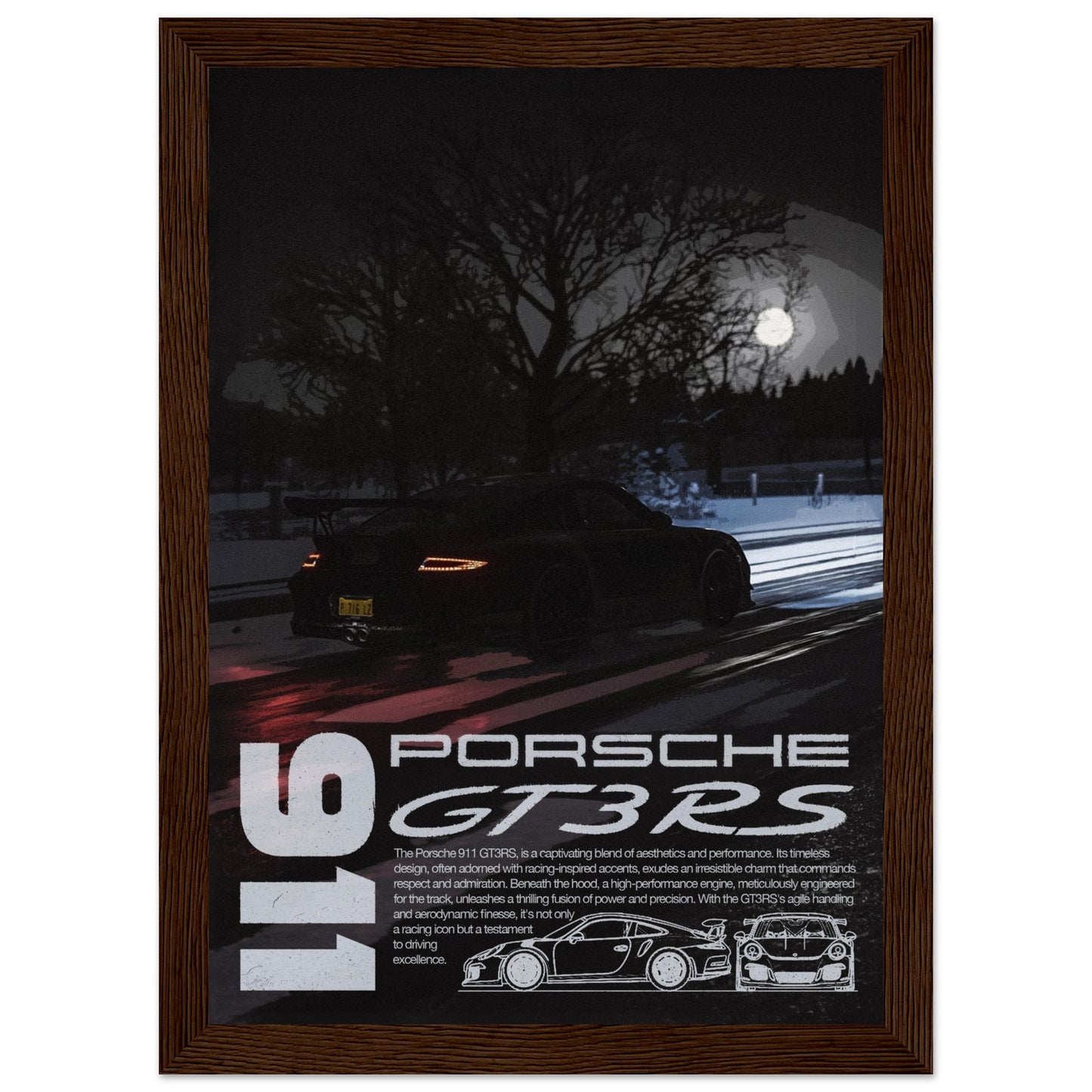 Porsche 911 GT3 RS - 4 Frame Options