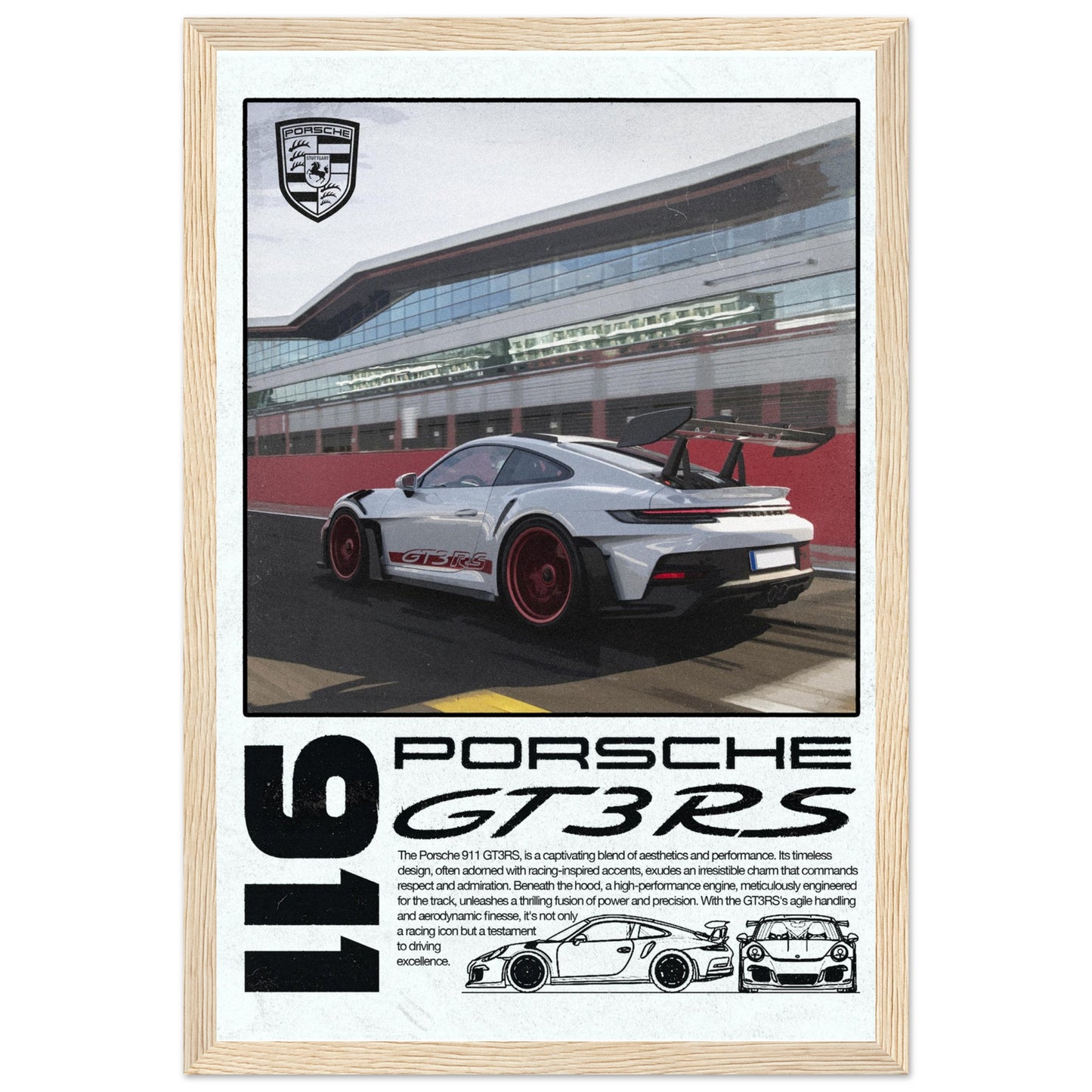 Porsche 911 GT3RS, 4 Frame Options