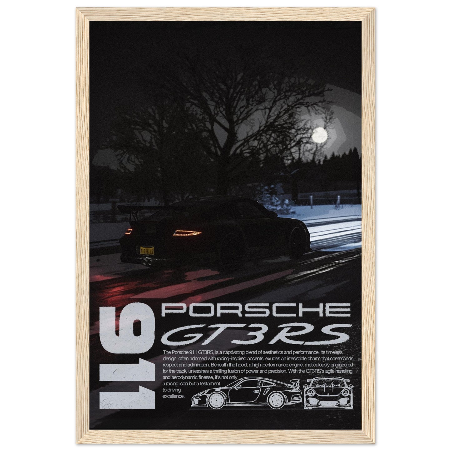 Porsche 911 GT3 RS - 4 Frame Options