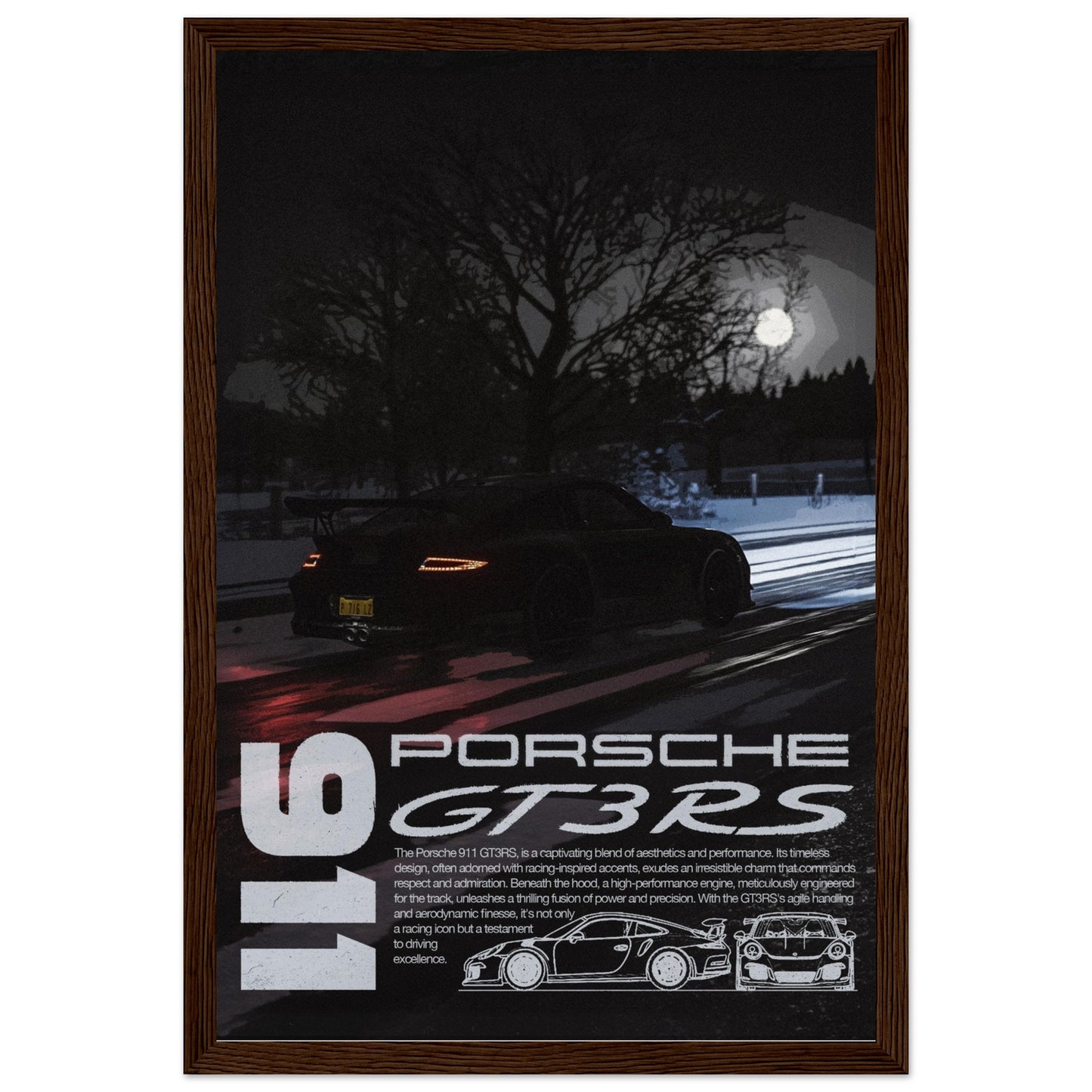 Porsche 911 GT3 RS - 4 Frame Options