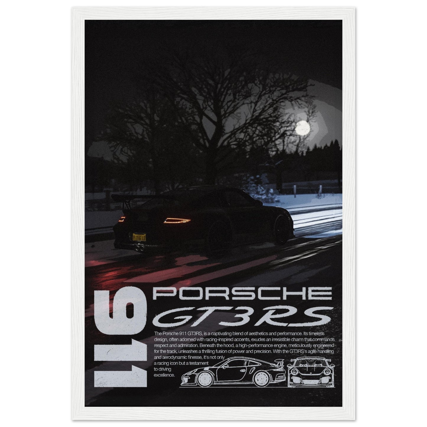 Porsche 911 GT3 RS - 4 Frame Options