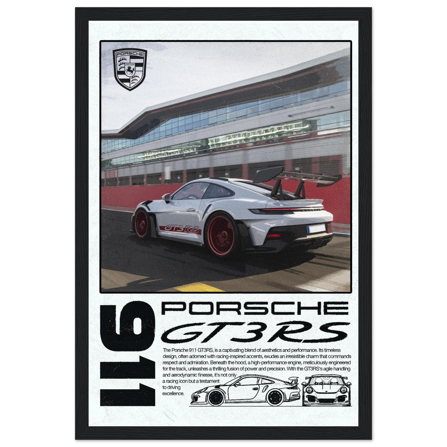 Porsche 911 GT3RS, 4 Frame Options