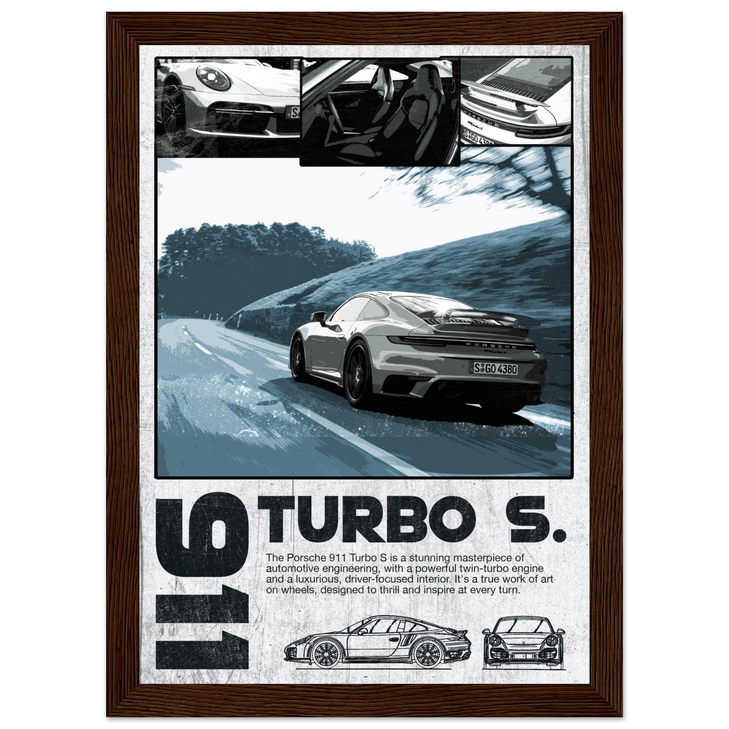Porsche 911 Turbo S - 4 Frame Options