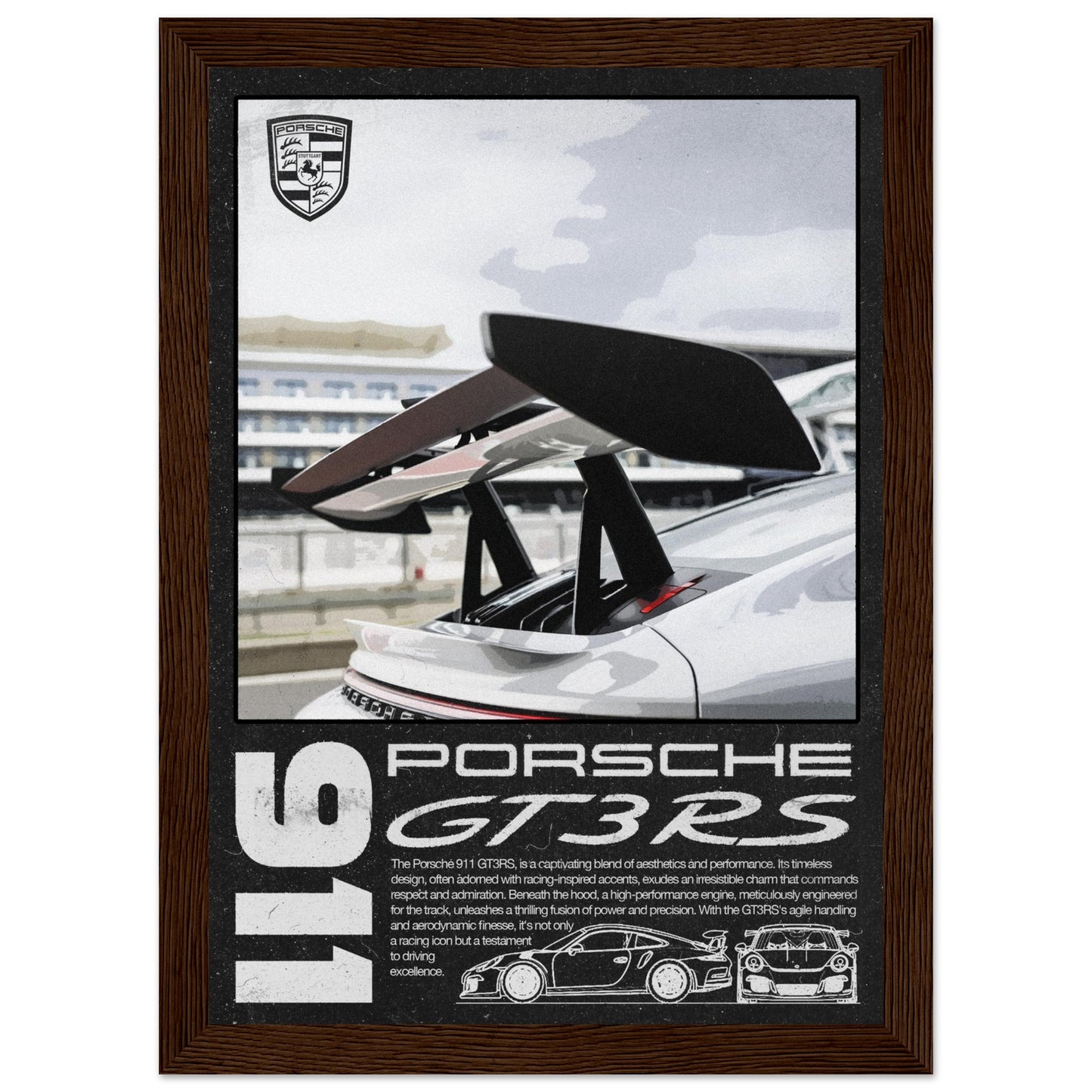 Porsche 911 GT3RS, 4 Frame Options
