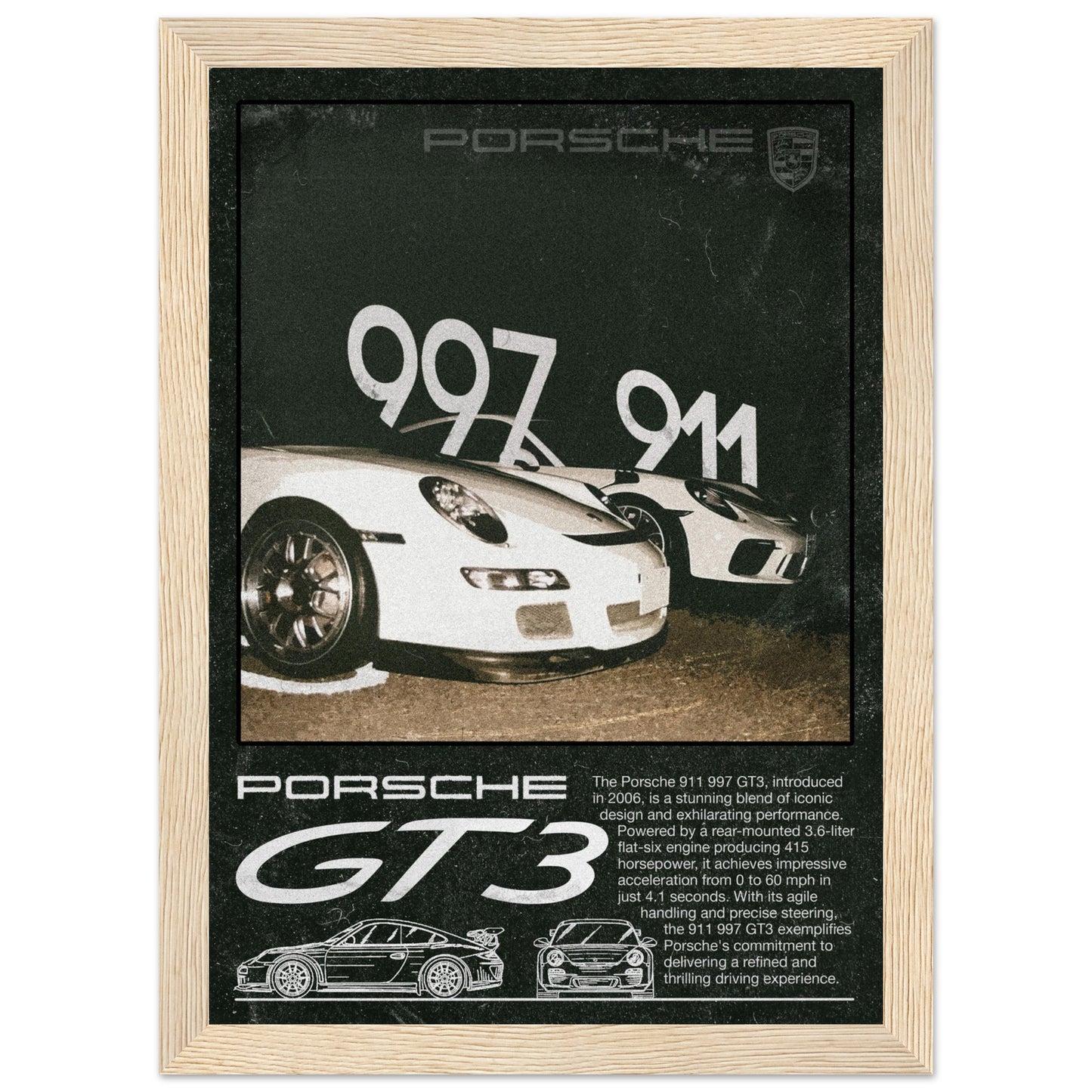 Porsche GT3 911/997 - 4 Frame Options