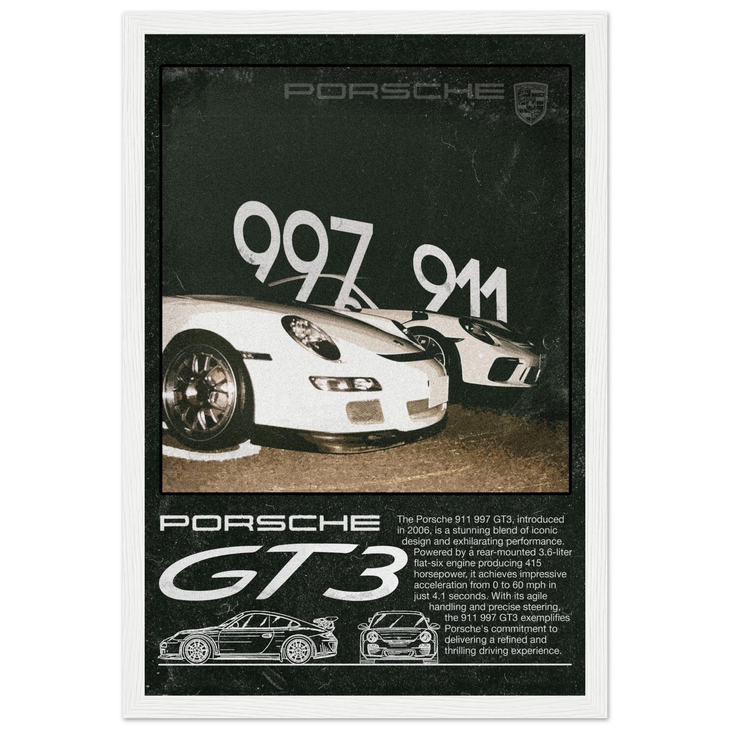 Porsche GT3 911/997 - 4 Frame Options