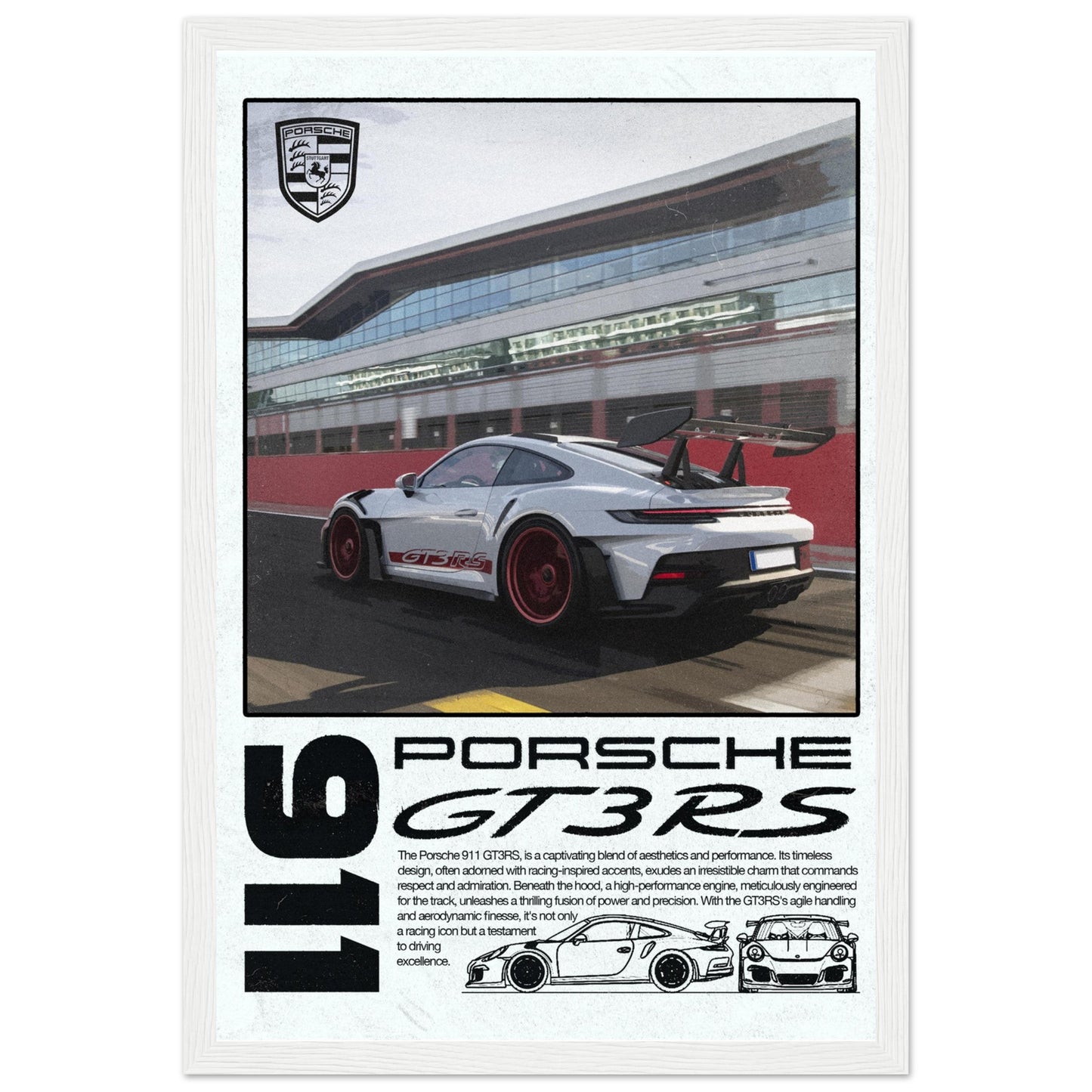 Porsche 911 GT3RS, 4 Frame Options