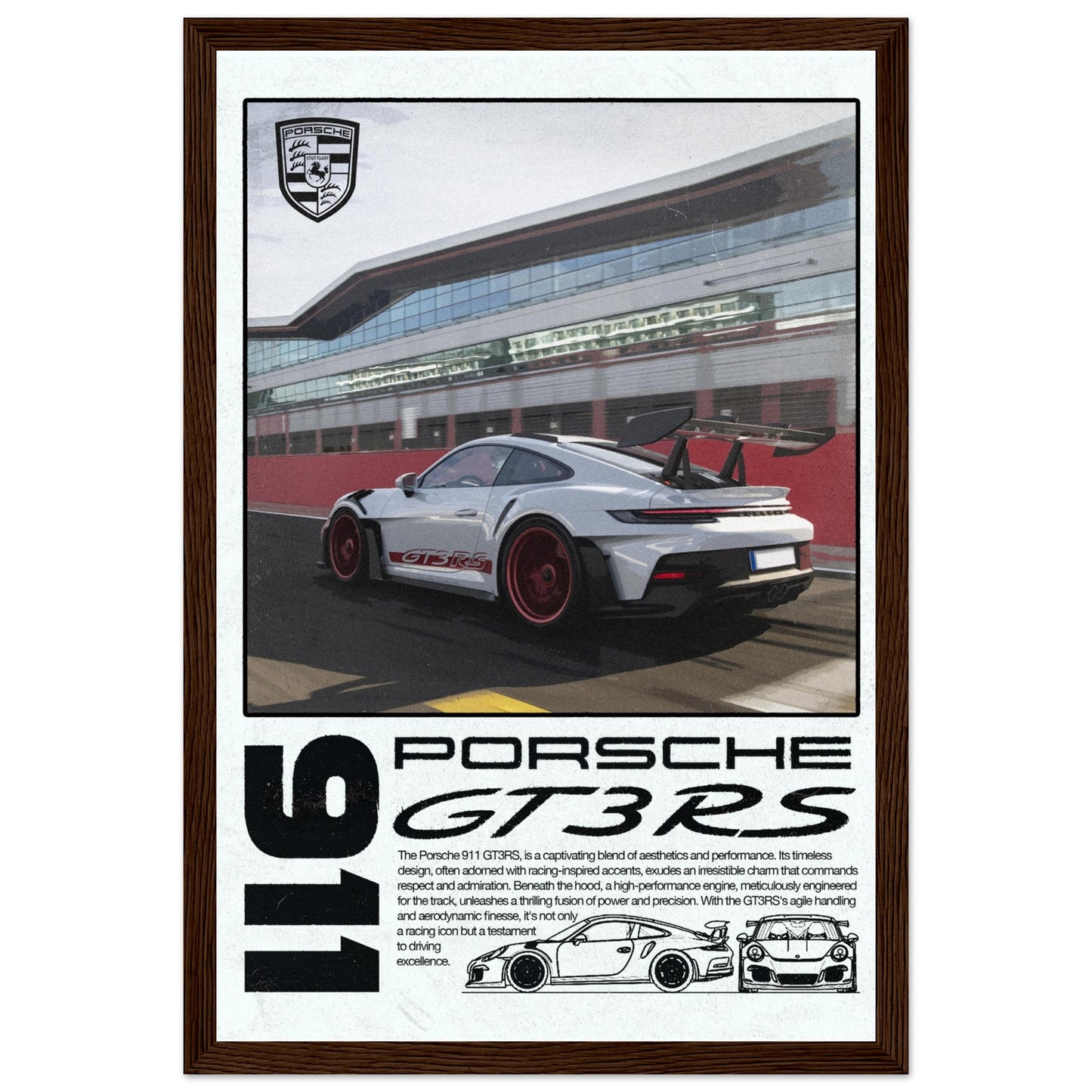 Porsche 911 GT3RS, 4 Frame Options