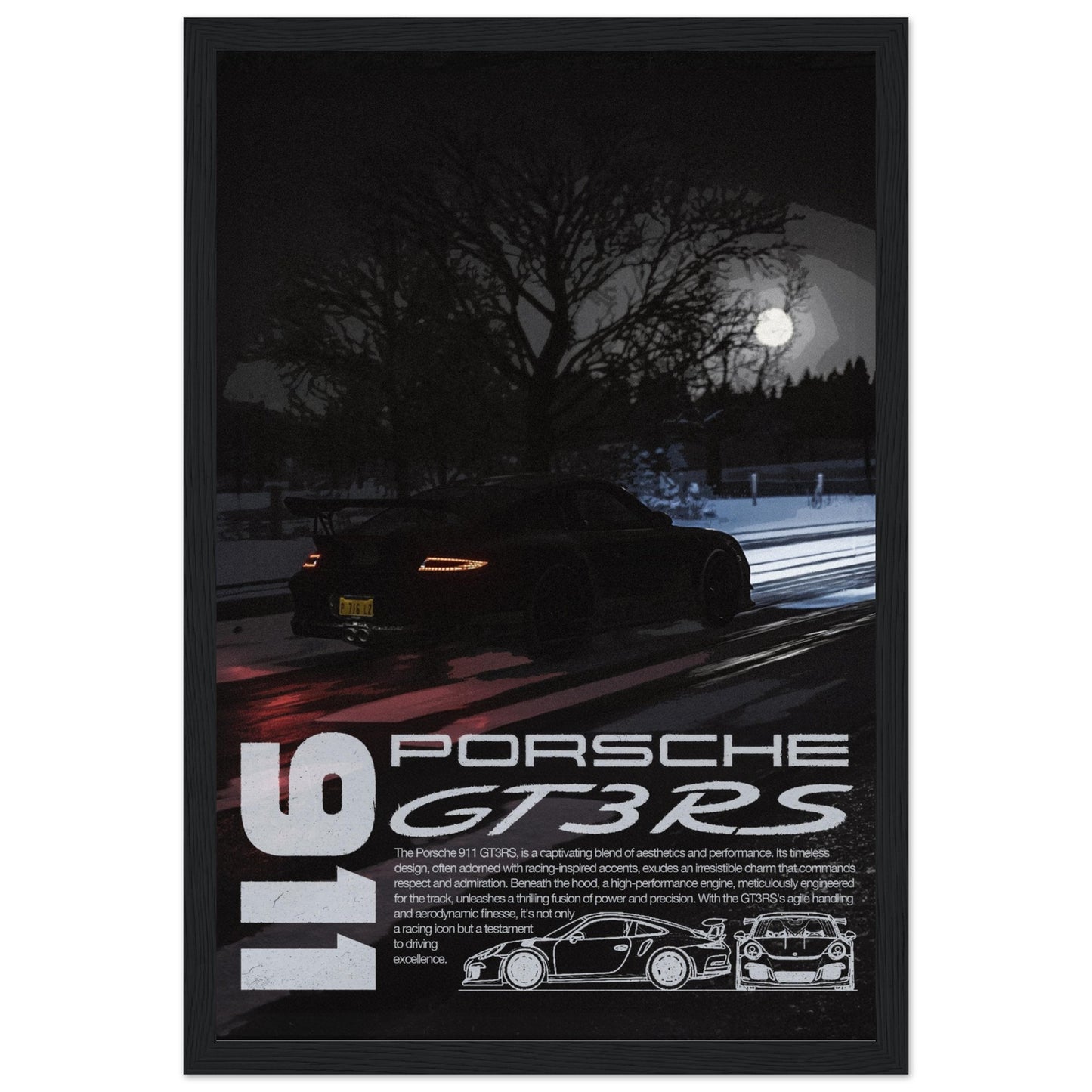 Porsche 911 GT3 RS - 4 Frame Options