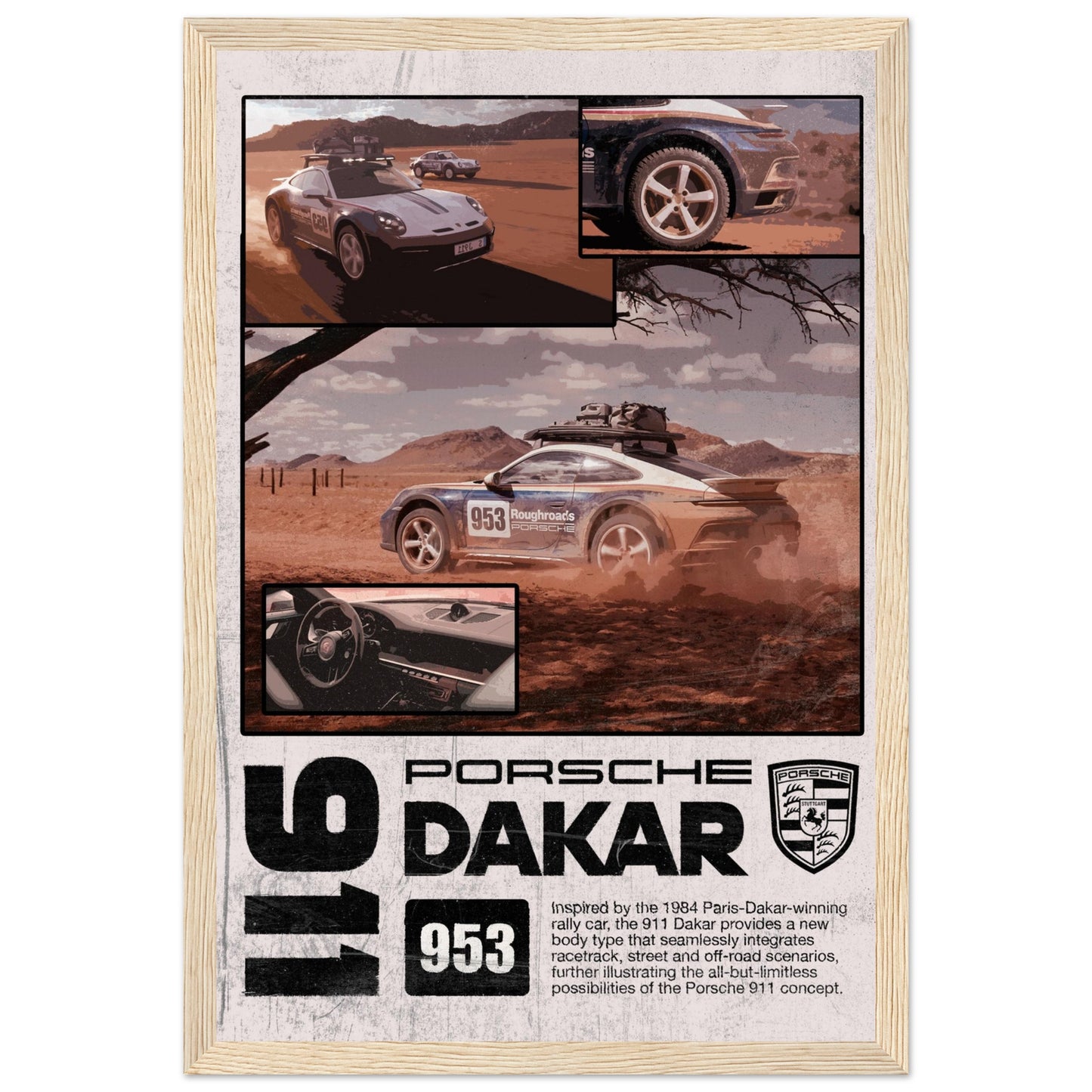 Porsche 911 Dakar - 4 Frame Options