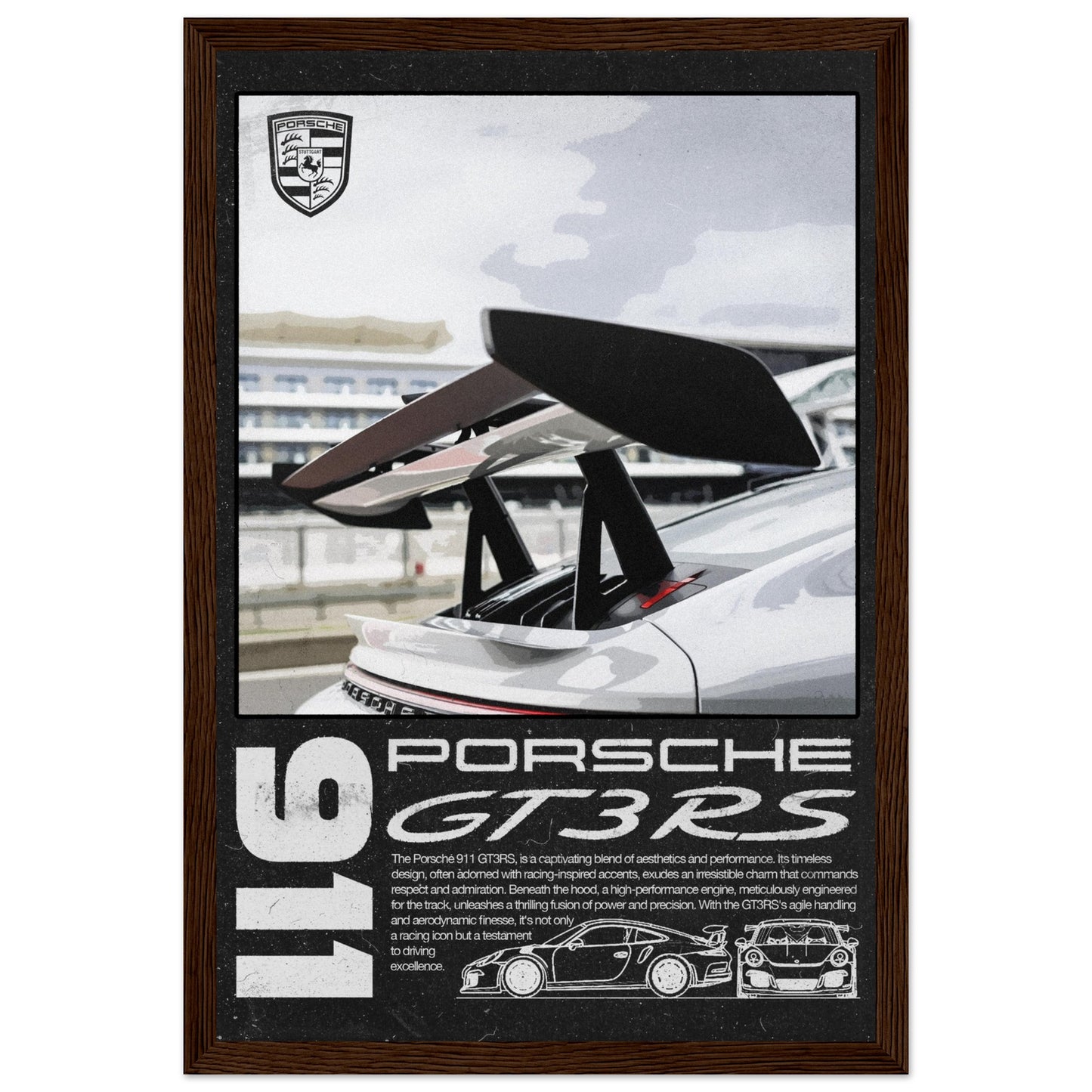 Porsche 911 GT3RS, 4 Frame Options