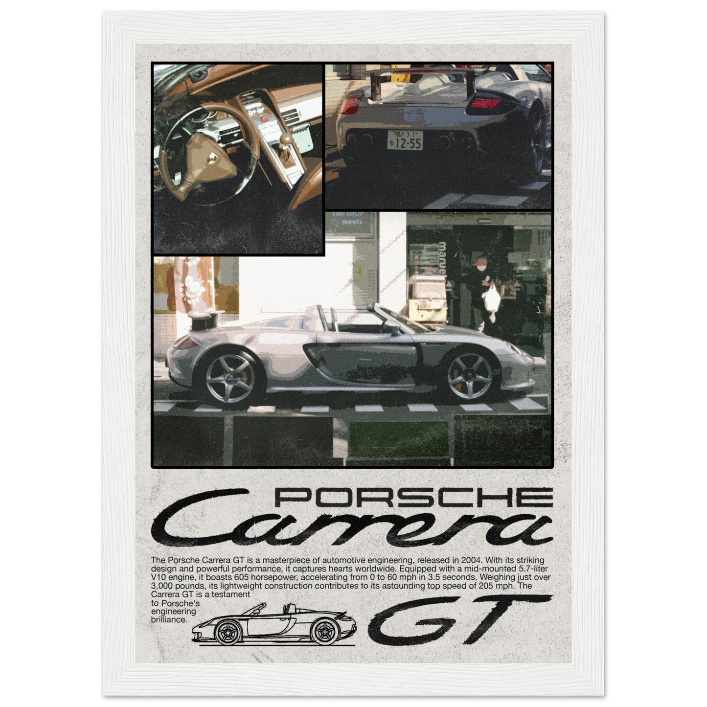 Carrera GT Poster - 4 Frame Options