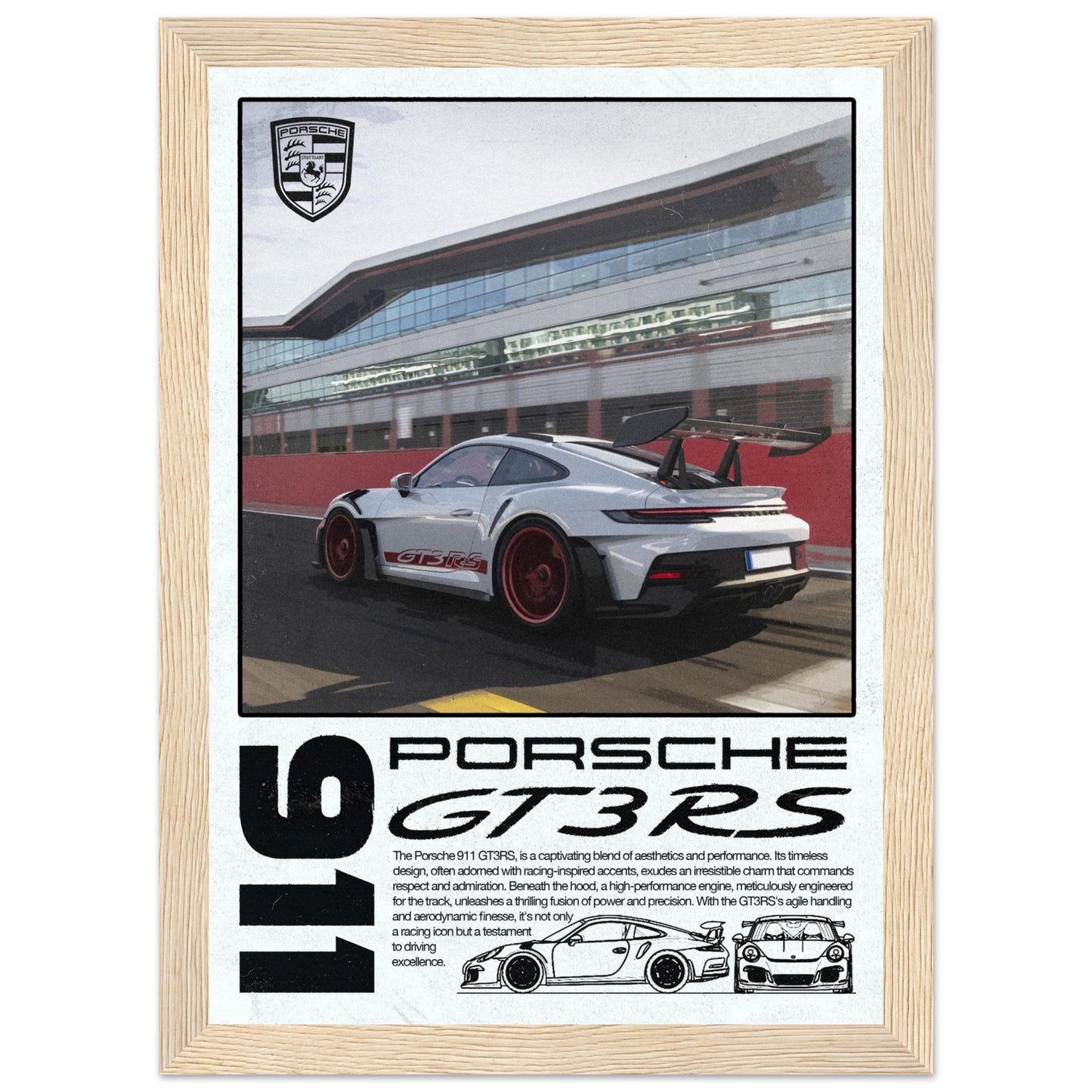 Porsche 911 GT3RS, 4 Frame Options