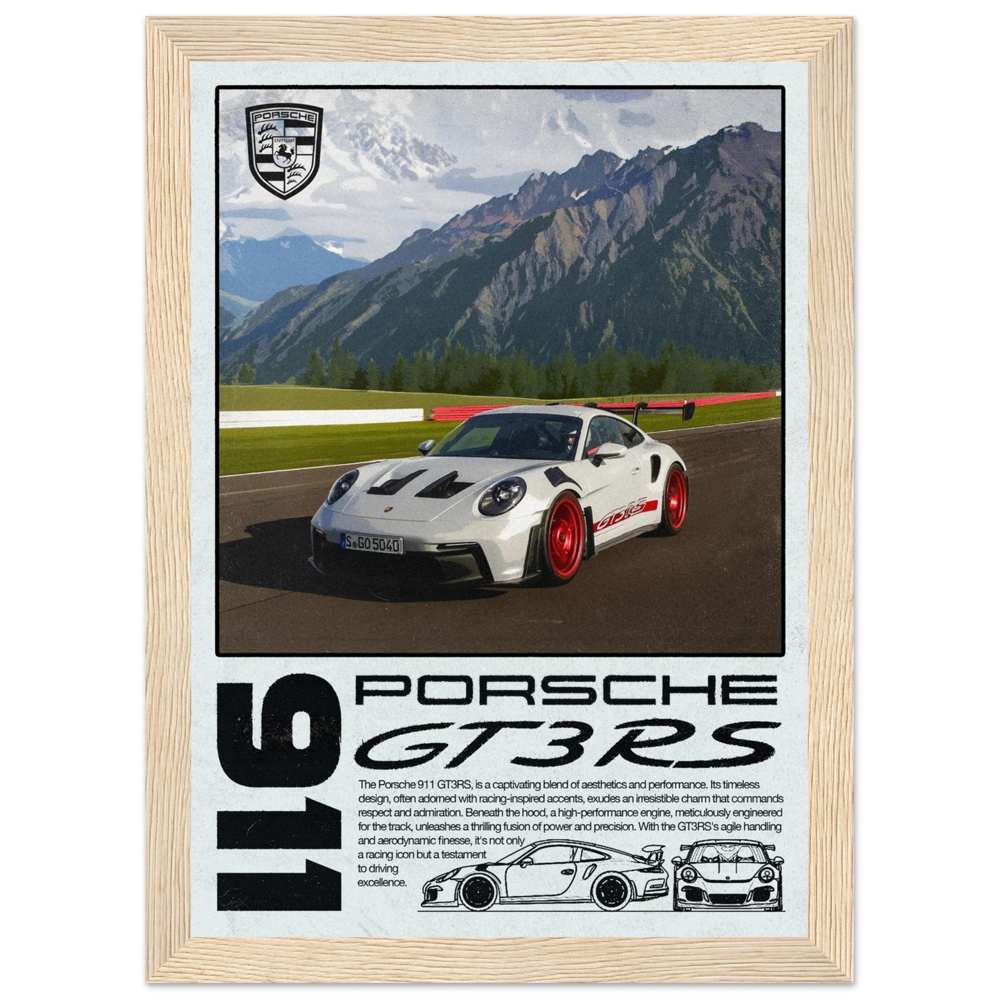 Porsche 911 GT3RS, 4 Frame Options