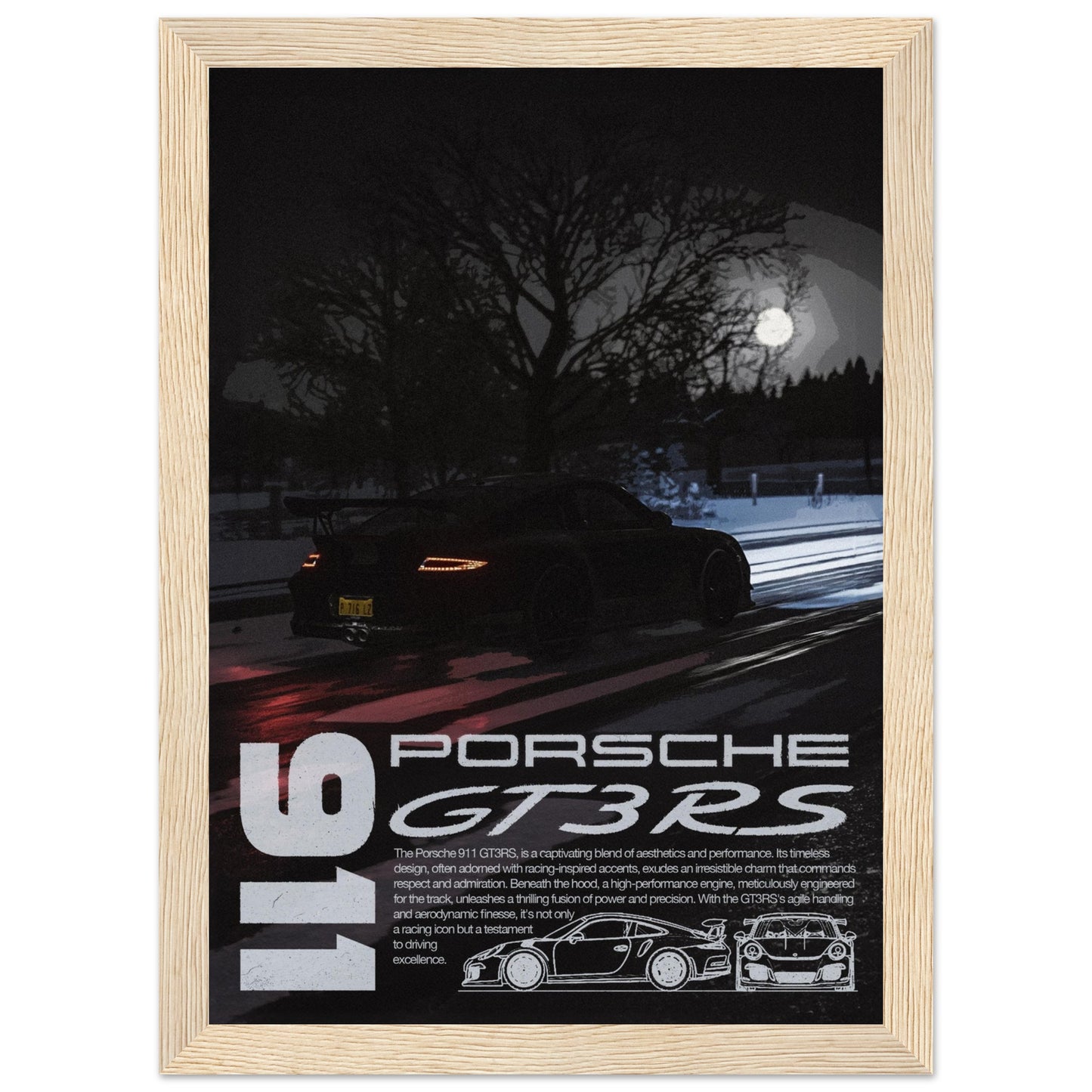 Porsche 911 GT3 RS - 4 Frame Options