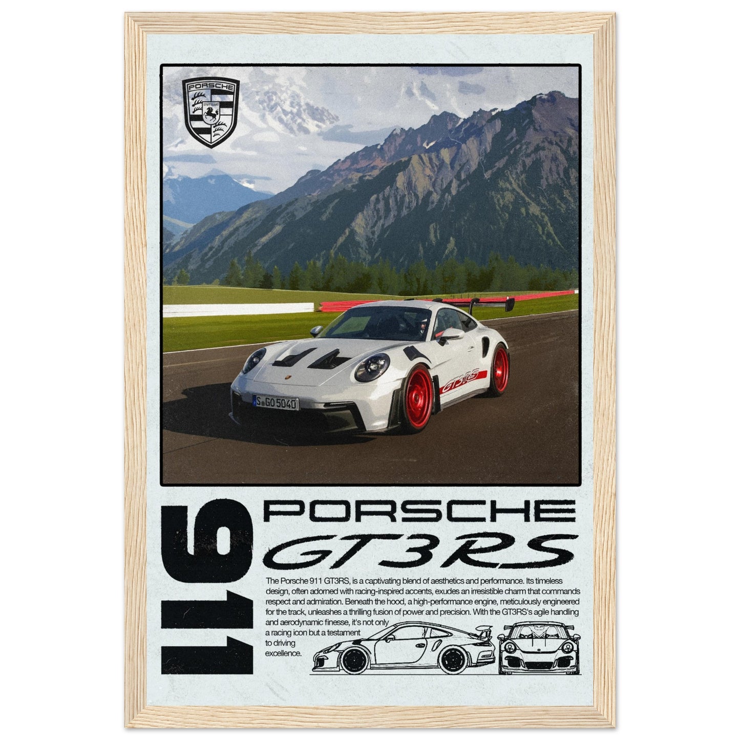 Porsche 911 GT3RS, 4 Frame Options