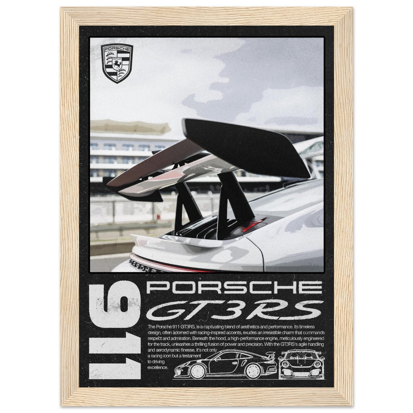 Porsche 911 GT3RS, 4 Frame Options