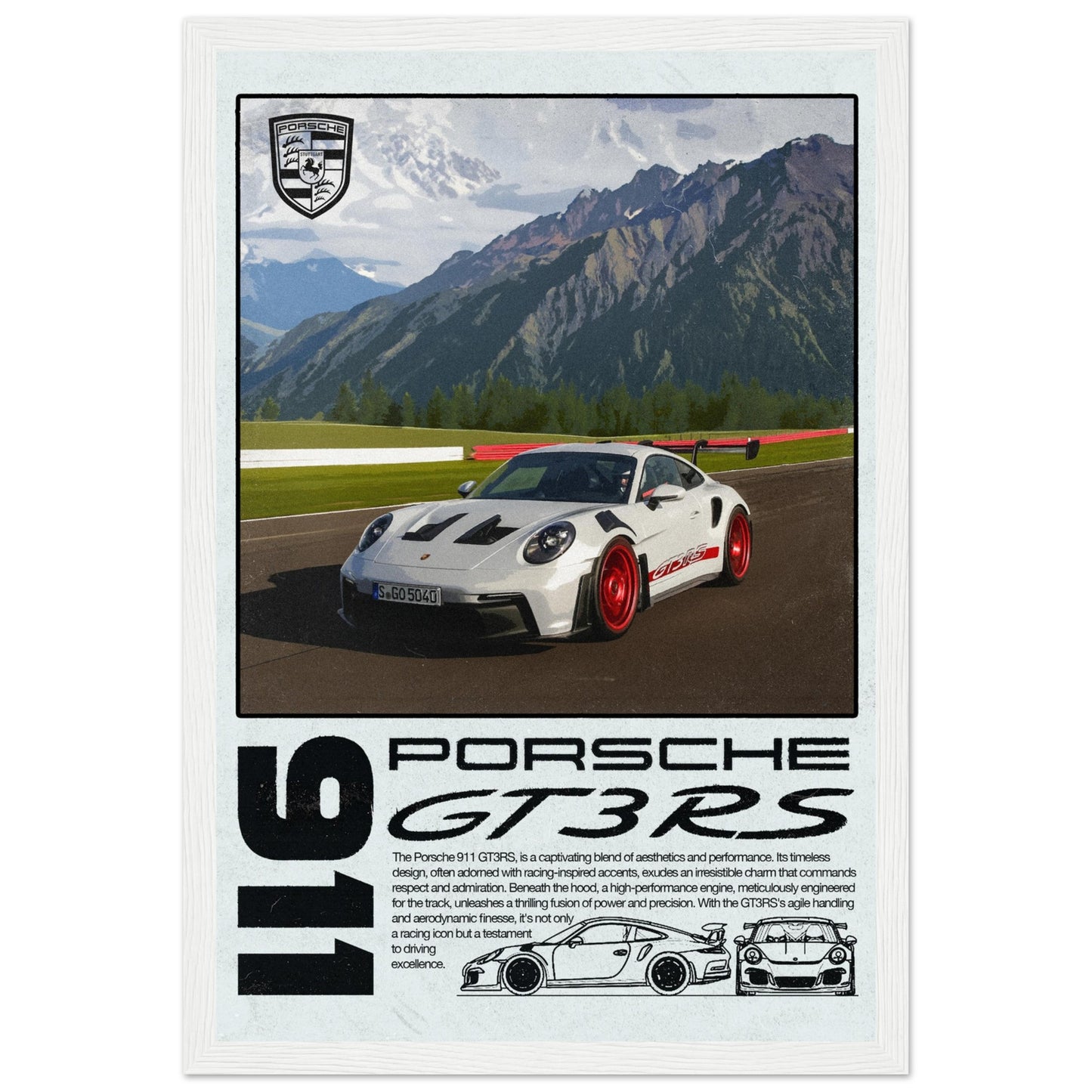 Porsche 911 GT3RS, 4 Frame Options