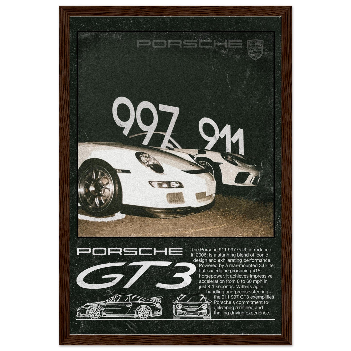 Porsche GT3 911/997 - 4 Frame Options