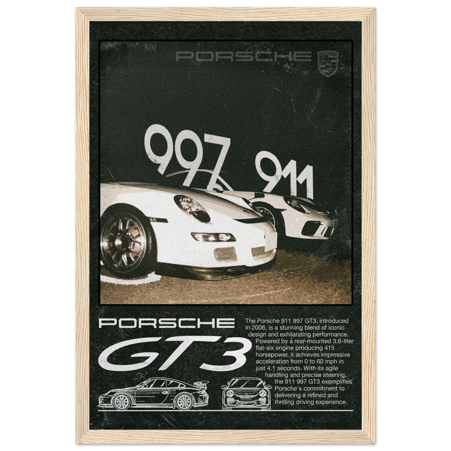 Porsche GT3 911/997 - 4 Frame Options