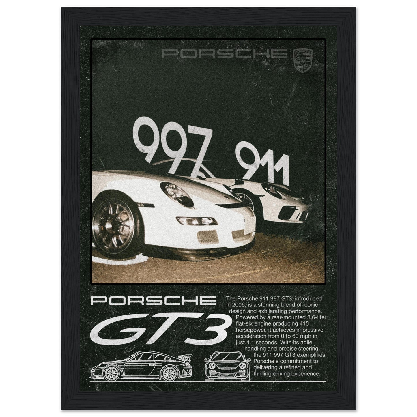 Porsche GT3 911/997 - 4 Frame Options
