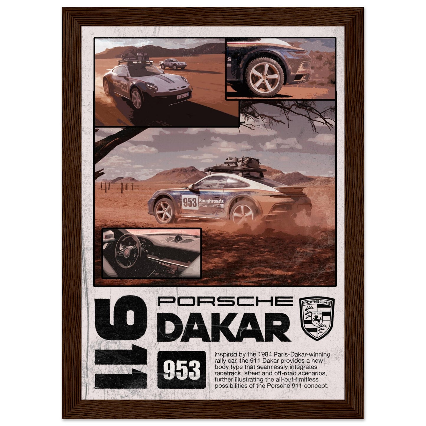 Porsche 911 Dakar - 4 Frame Options