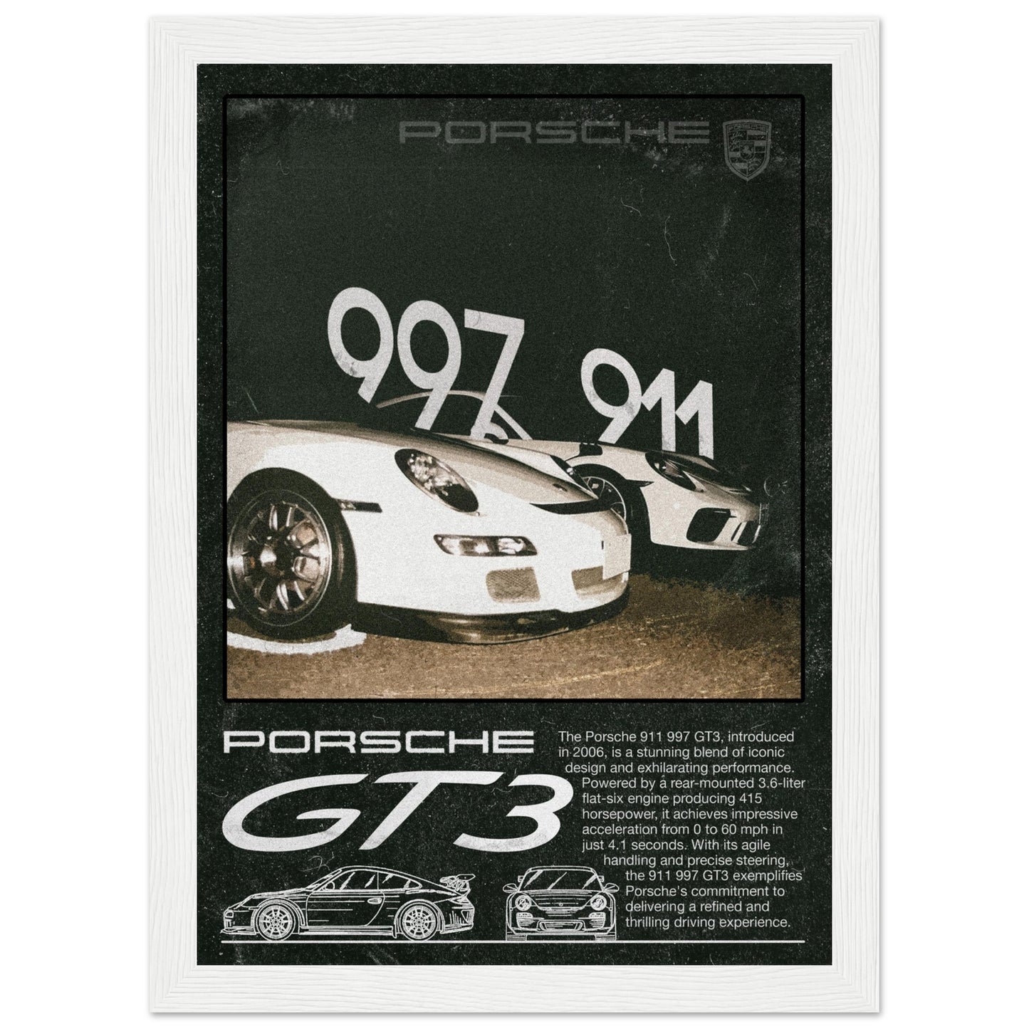 Porsche GT3 911/997 - 4 Frame Options