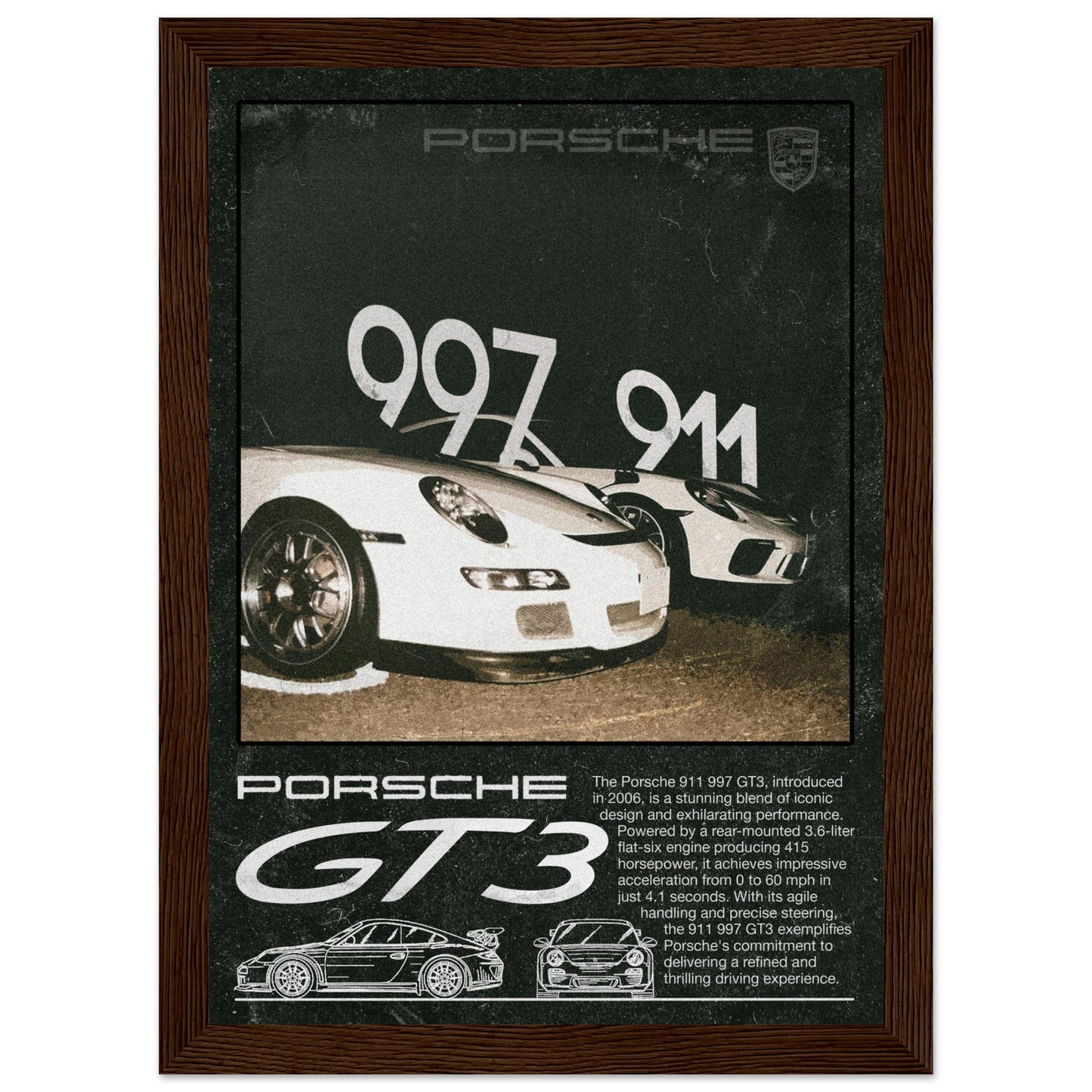 Porsche GT3 911/997 - 4 Frame Options