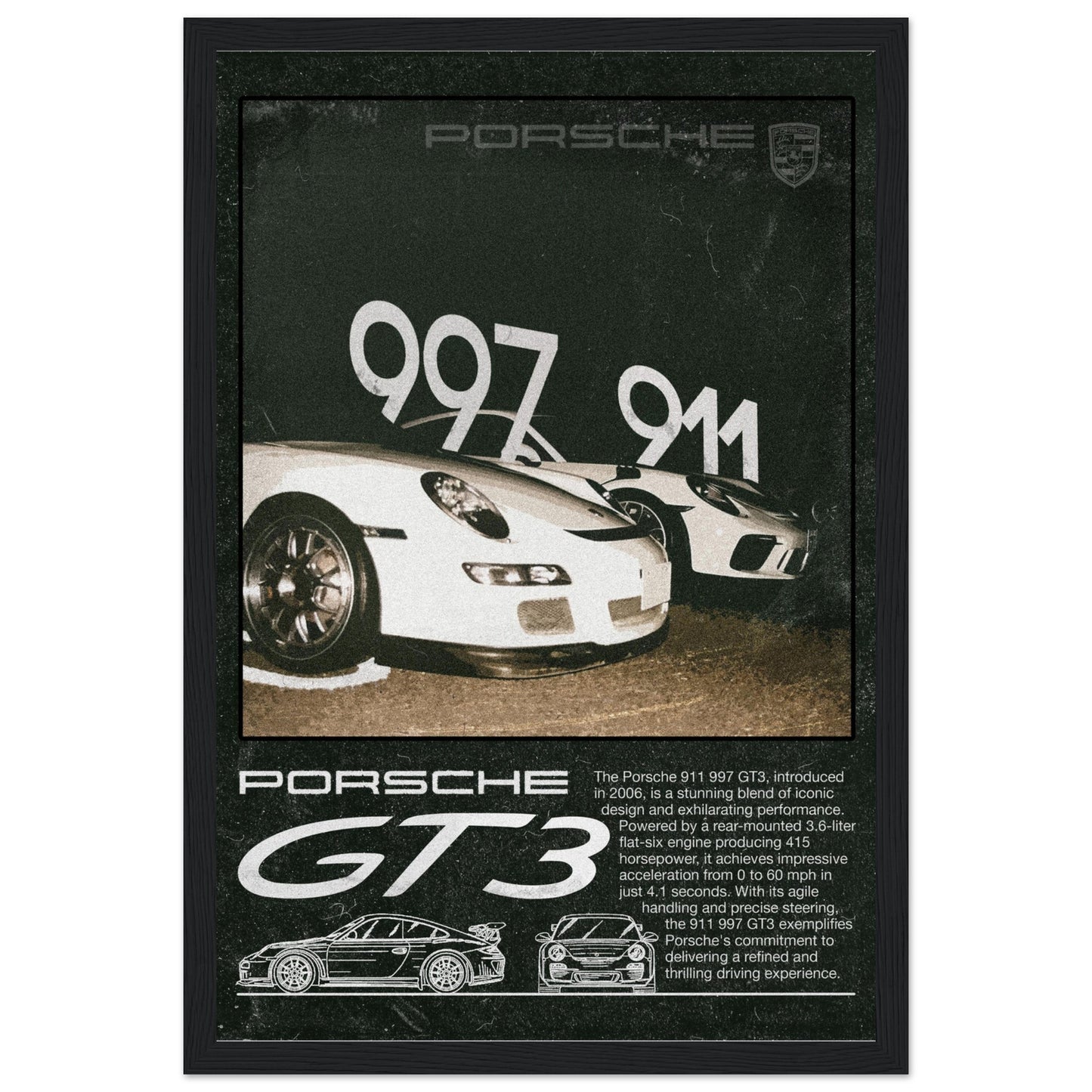 Porsche GT3 911/997 - 4 Frame Options