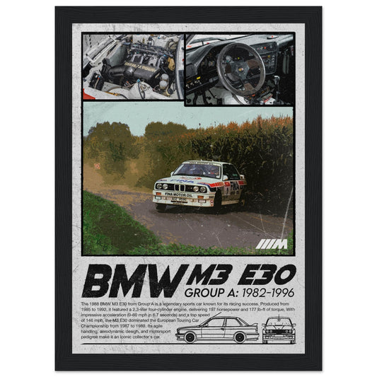 BMW M3 E30 Group A - 4 frame options
