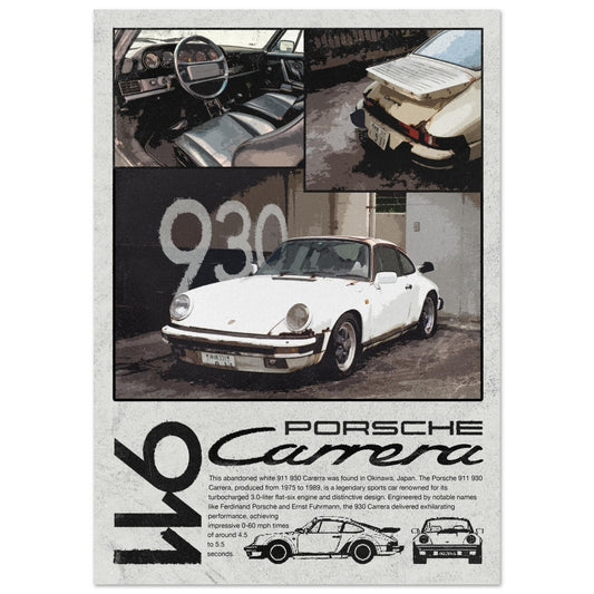 Porsche 911 Carrera Poster - Unframed