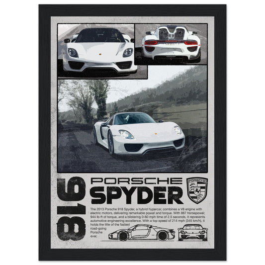 Porsche 918 Spyder - 4 Frame Options
