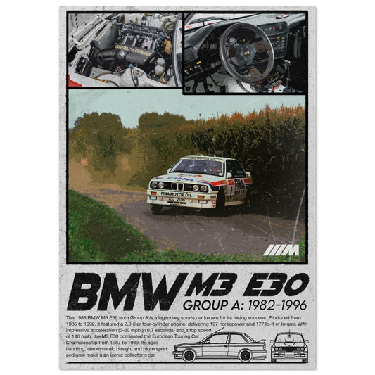 BMW M3 E30 Group A - Unframed