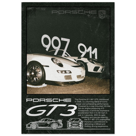 Porsche 911/997 Poster - Unframed